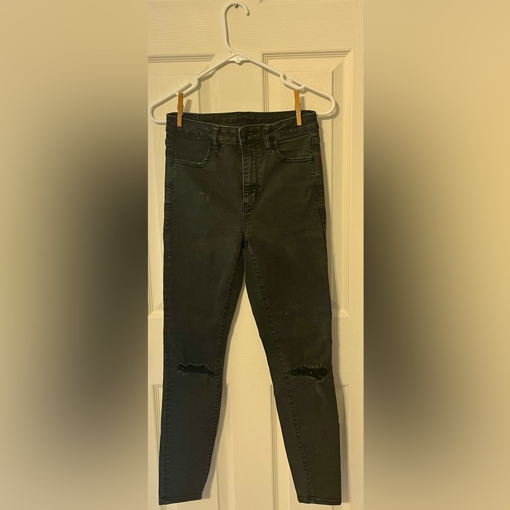American Eagle Outfitters Black Skinny Jeans High-Rise